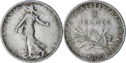 World Coins - France, Semeuse, 2 Francs, 1900, Paris, , Silver, KM:845.1, Gadoury:532