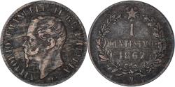 World Coins - Coin, Italy, Vittorio Emanuele II, Centesimo, 1867, Milan, , Copper