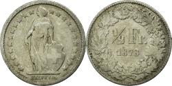 World Coins - Coin, Switzerland, 1/2 Franc, 1878, Bern, , Silver, KM:23