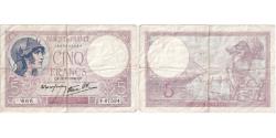 World Coins - France, 5 Francs, Violet, 1940-12-12, F.67534, VF(30-35)
