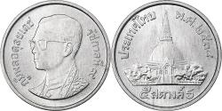 World Coins - Thailand, Rama IX, 5 Satang, 1995, Aluminum,