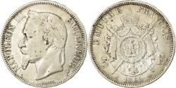 World Coins - France, 5 Francs, Napoléon III, 1869, Strasbourg, Silver,