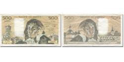 World Coins - France, 500 Francs, Pascal, 1982, 1982-01-07, VF(20-25), Fayette:71.26, KM:156e