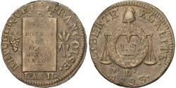 World Coins - France, Sol aux Balances, 1793 / AN II, Dijon, Bronze, , Gadoury:19