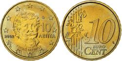 World Coins - Greece, 10 Euro Cent, 2002, , Brass, KM:184