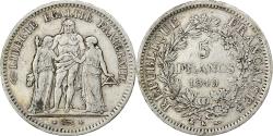World Coins - France, 5 Francs, Hercule, 1849, Bordeaux, Silver, , Le Franc:F.326