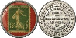 World Coins - Coin, France, Etablissements Raoult-Grospiron, 5 Centimes, Timbre-Monnaie
