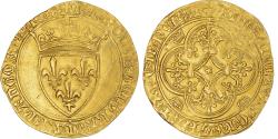 Ancient Coins - Coin, France, Charles VI, Écu d'or à la couronne, 1389-1394, Rouen, 3rd em.