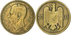 World Coins - Romania, Carol II, 20 Lei, 1930, London, Nickel brass, , KM:51