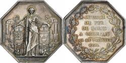 World Coins - France, Token, Chemin de fer de Paris à Orléans, 1838, Silver, Bovy,