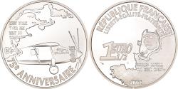 World Coins - France, Monnaie de Paris, 1,5 Euro, Vol au dessus de l'Atlantique, 2002, BE