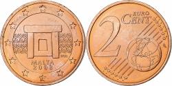 World Coins - Malta, 2 Euro Cent, 2008, , Copper Plated Steel, KM:126