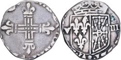 World Coins - France, Henri IV, 1/8 écu de Navarre, Uncertain date, Saint-Palais, Silver