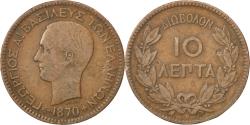 World Coins - Coin, Greece, George I, 10 Lepta, 1870, Strassburg, , Copper, KM:43