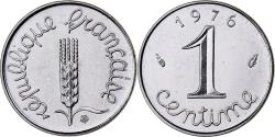World Coins - France, 1 Centime, Épi, 1976, Paris, série FDC, Stainless Steel,