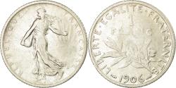 World Coins - Coin, France, Semeuse, Franc, 1906, Paris, , Silver, KM:844.1, Le