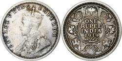 World Coins - INDIA-BRITISH, Rupee, 1919, KM #524, , Silver, 11.55