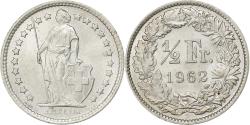 World Coins - Switzerland, 1/2 Franc, 1962, Bern, Silver, , KM:23