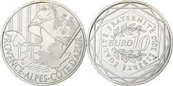 World Coins - France, 10 Euro, Provence-Alpes-Cote d'Azur, 2010, Silver,