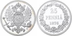 World Coins - Finland, Medal, Replica 25 Penniä 1876, 2006, Silver, Proof,