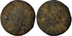 World Coins - Coin, France, Louis XIII, Double Tournois, 1643, Corbeil, , Copper