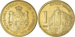 World Coins - Coin, Serbia, Dinar, 2016, , Brass plated steel (three-ply), KM:54