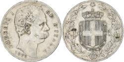 World Coins - Italy, Umberto I, 5 Lire, 1879, Rome, Silver, , KM:20