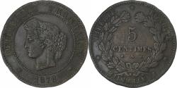 World Coins - France, 5 Centimes, Cérès, 1876, Paris, Bronze, , Gadoury:157a