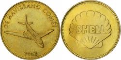 World Coins - France, Token, Collection Shell, De Havilland Comet, Bronze-Aluminium,