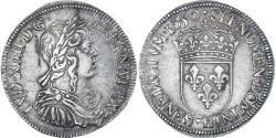 World Coins - Coin, France, Louis XIV, 1/2 Écu à la mèche longue, 1650, La Rochelle