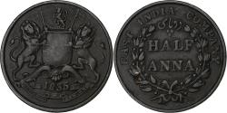 World Coins - Coin, INDIA-BRITISH, Guillaume IV, 1/2 Anna, 1835, Bombay, , Copper