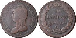 World Coins - Coin, France, Dupré, Decime, AN 9, Geneva, , Bronze, KM:644.6
