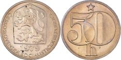 World Coins - Coin, Czechoslovakia, 50 Haleru, 1979, , Copper-nickel, KM:89