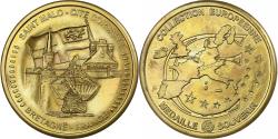 World Coins - France, Medal, Saint Malo - Cité Corsaire, Copper Gilt,