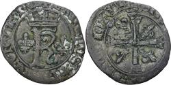 World Coins - Coin, France, Charles VIII, Dizain Karolus, 1488, Saint-Lô, , Billon