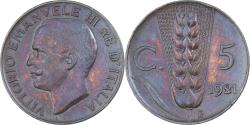 World Coins - Italy, Vittorio Emanuele III, 5 Centesimi, 1921, Rome, Bronze, , KM:59