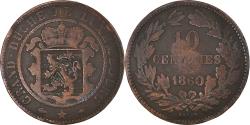 World Coins - Coin, Luxembourg, William III, 10 Centimes, 1860, Paris, , Bronze