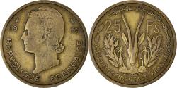 World Coins - Coin, French West Africa, 25 Francs, 1956, , Aluminum-Bronze, KM:7