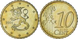 World Coins - Finland, 10 Euro Cent, 2006, Vantaa, , Brass, KM:101