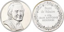 World Coins - France, Medal, Buste de Voltaire, Jean Antoine Houdon, 1980, Silver, Proof