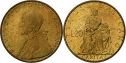 World Coins - Vatican, Paul VI, 20 Lire, 1963 - Anno I, Rome, Aluminum-Bronze, , KM:80