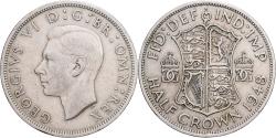 World Coins - Great Britain, George VI, Half crown, 1948, British Royal Mint, Copper-nickel