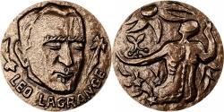 World Coins - France, Medal, Léo Lagrange, Bronze, Masson,