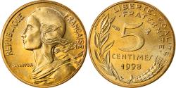 World Coins - Coin, France, Marianne, 5 Centimes, 1998, Paris, Proof, , Aluminum-Bronze