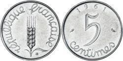 World Coins - Coin, France, Épi, 5 Centimes, 1961, Paris, , Stainless Steel, KM:927
