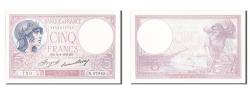 World Coins - Banknote, France, 5 Francs, 5 F 1917-1940 ''Violet'', 1933, 1933-09-14, UNC(63)