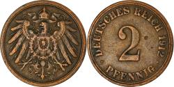 World Coins - Coin, GERMANY - EMPIRE, Wilhelm II, 2 Pfennig, 1912, Berlin, , Copper