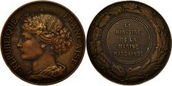 World Coins - France, Medal, Le Ministre de la Marine Marchande, Arthus Bertrand,