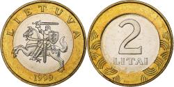 World Coins - Lithuania, 2 Litai, 1999, Bi-Metallic, , KM:112