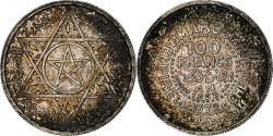 World Coins - Morocco, Mohammed V, 100 Francs, 1953, Paris, Silver, , KM:52